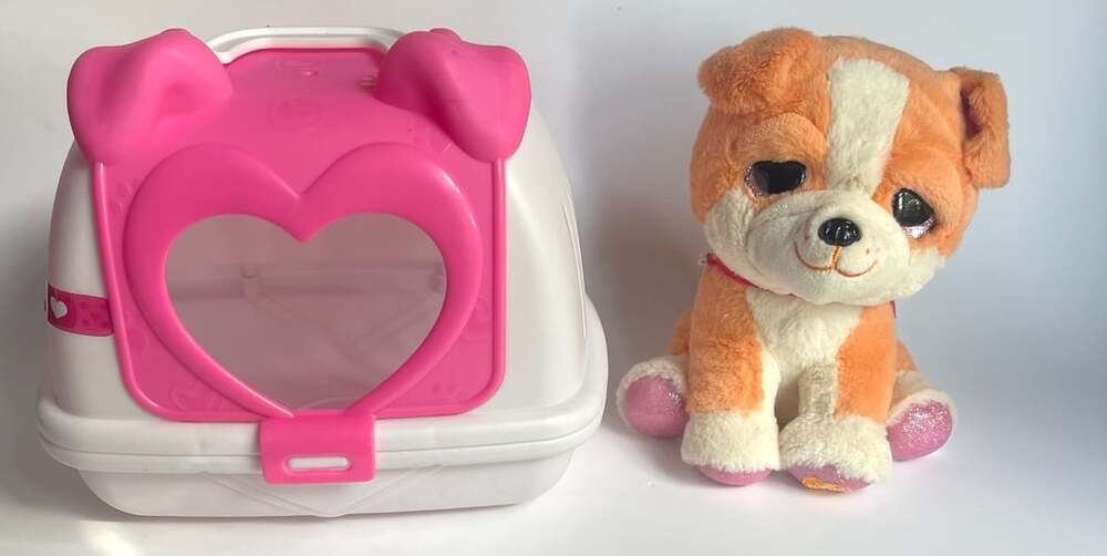 Little Live Pets My Puppy's Home Toy Set with Plush Dog and Carrier